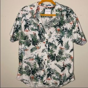 Denim&flower - tropical casual button down